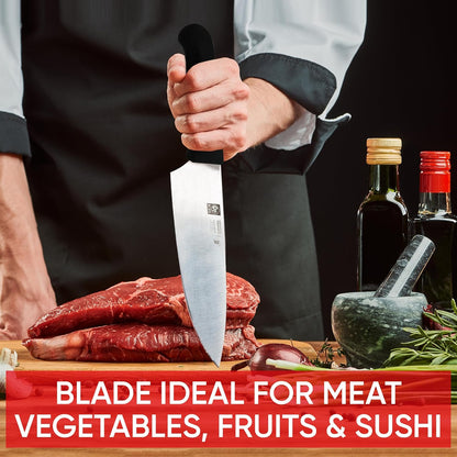 12-inch Blade Granton Edge, Turkey, Salmon, ham Slicer, Meat Slicing Knife. NSF Approved, Best Knife to Slice Large Roast and Whole Turkey.
