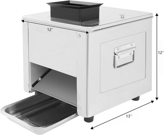 Meat Cutter Machine 850W Electric Meat Slicer Shredder 330 lbs/h for Soft Vegetables Boneless Pork Chicken Fish Commercial Home Food Slicer Shredded Cutting Machine (5mm/0.2'')