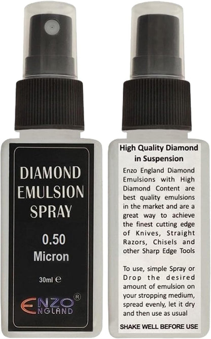 Poly Diamond Stropping Suspension Emulsion Spray Abrasive Lapping Fluid Premium Stropping Sharpening Razor Knife Blade (0.25 Micron)