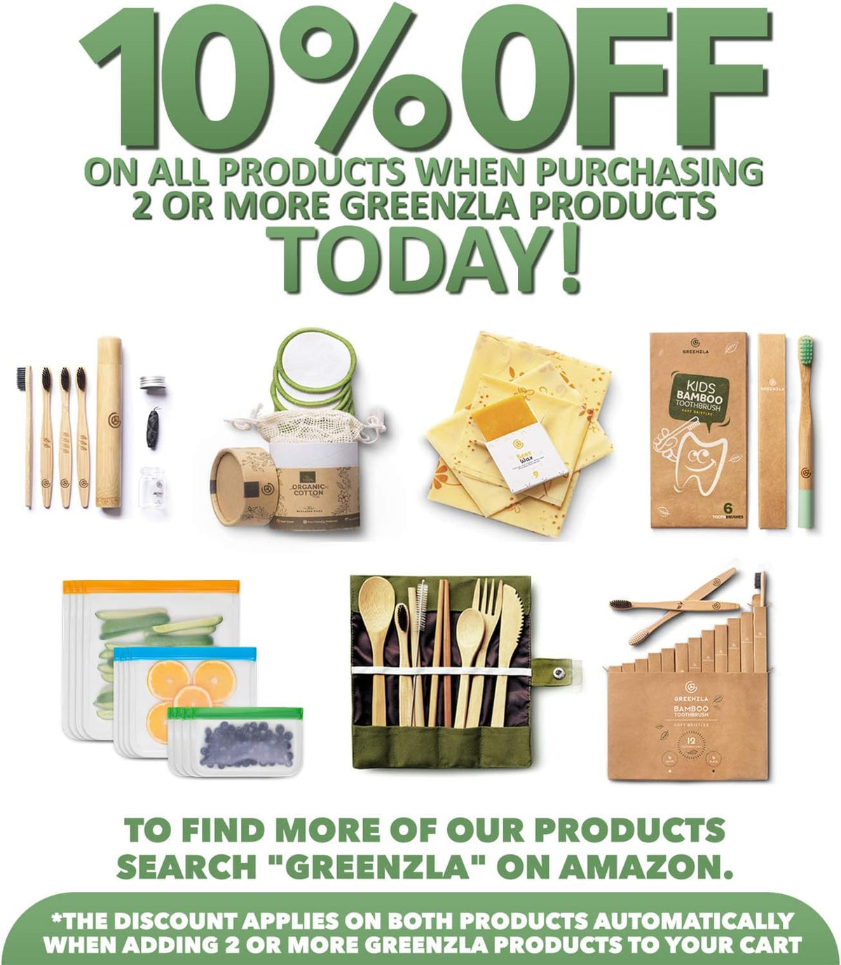 Bamboo Travel Utensil Set | Double Pack | 2 Canvas Bags | Fork, knife, spoon, teaspoon, chopsticks, straw & charcoal toothbrush | 2 full sets included