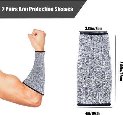 Arm Protection Sleeves Level 5 Protection Cut Burn Resistant Sleeve Anti Abrasion Forearm Cover Protector