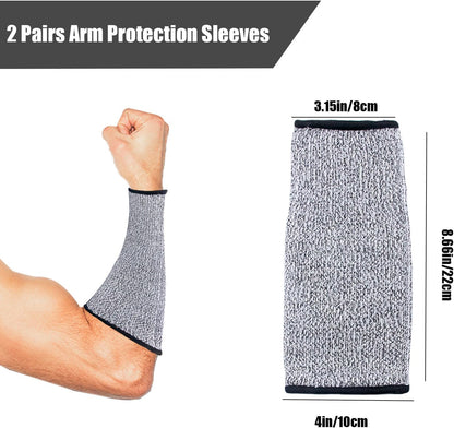 Arm Protection Sleeves Level 5 Protection Cut Burn Resistant Sleeve Anti Abrasion Forearm Cover Protector