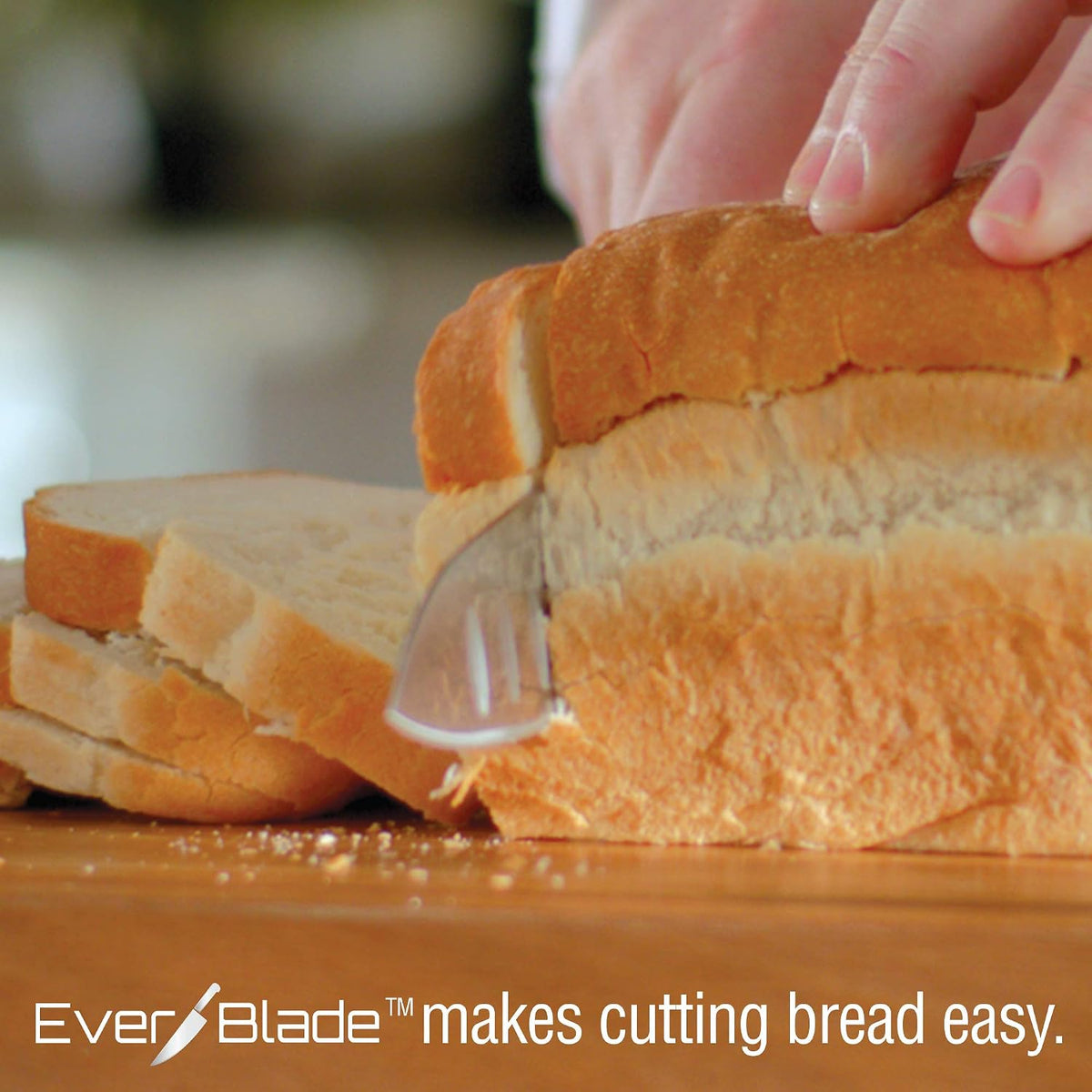 EverBlade Self Sharpening Professional Chef Knife, German Steel Kitchen Knife in Knife Block with Convex Edge for Easy Slicing, Versatile & Durable
