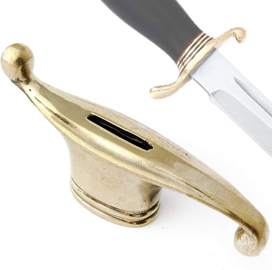Knife Pommel Finger Guard Bolster - Knives Making Handle FINK NKVD | DIY Hand-Casted Custom Metal Hunting Knives Supplies Accessoriess. Made in Solid Bronze. Powered