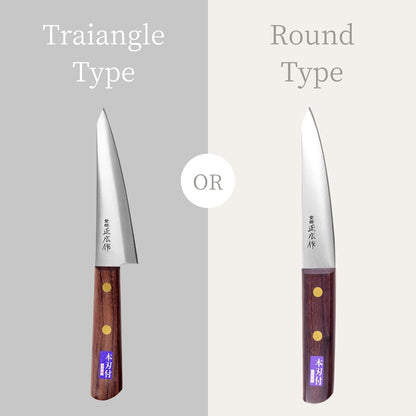 Masahiro Japanese Boning Knife Honesuki Knife 5.9" 150mm Traiangle Type | Seki Japan Japanese Carbon Steel Kitchen Cutlery, Chef Knives with Rose Wood Handle