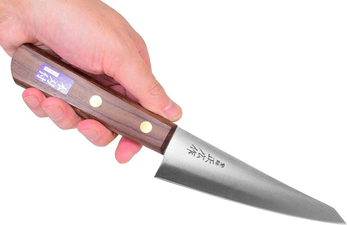 Masahiro Japanese Boning Knife Honesuki Knife 5.9" 150mm Traiangle Type | Seki Japan Japanese Carbon Steel Kitchen Cutlery, Chef Knives with Rose Wood Handle