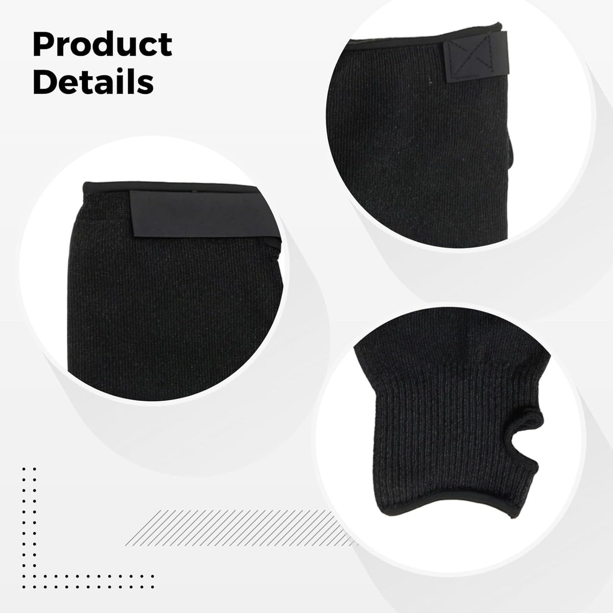 Men 5-Level Anti-Cut Sleeves, 45 Cm Arm Protection Hppe, Thumb Hole Design, Welding, Metalwork, Food Processing, Gardening, Animal Care Ideal For