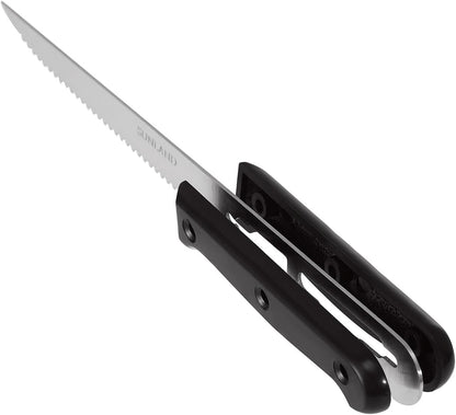 SUNALND Steak Knives Set,Micro Serrated Edge Full Tang Triple Riveted Steak Knife (4)