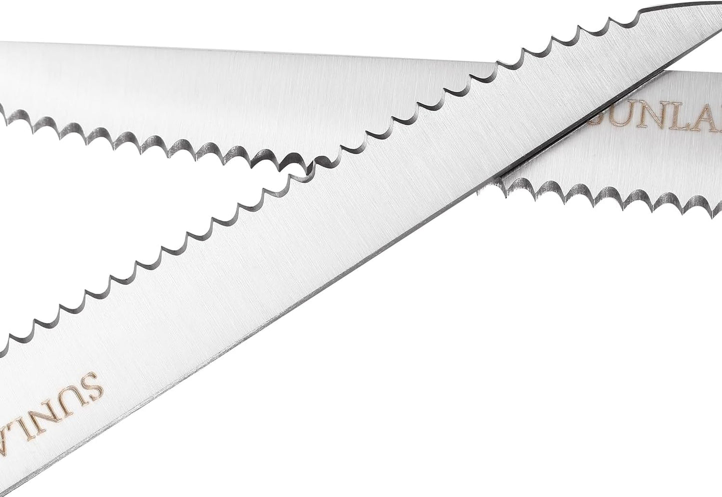 SUNALND Steak Knives Set,Micro Serrated Edge Full Tang Triple Riveted Steak Knife (4)