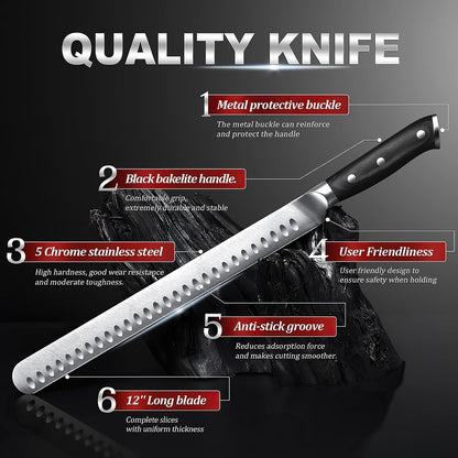 Brisket Knife, 12 inch Carving Knife for Meat