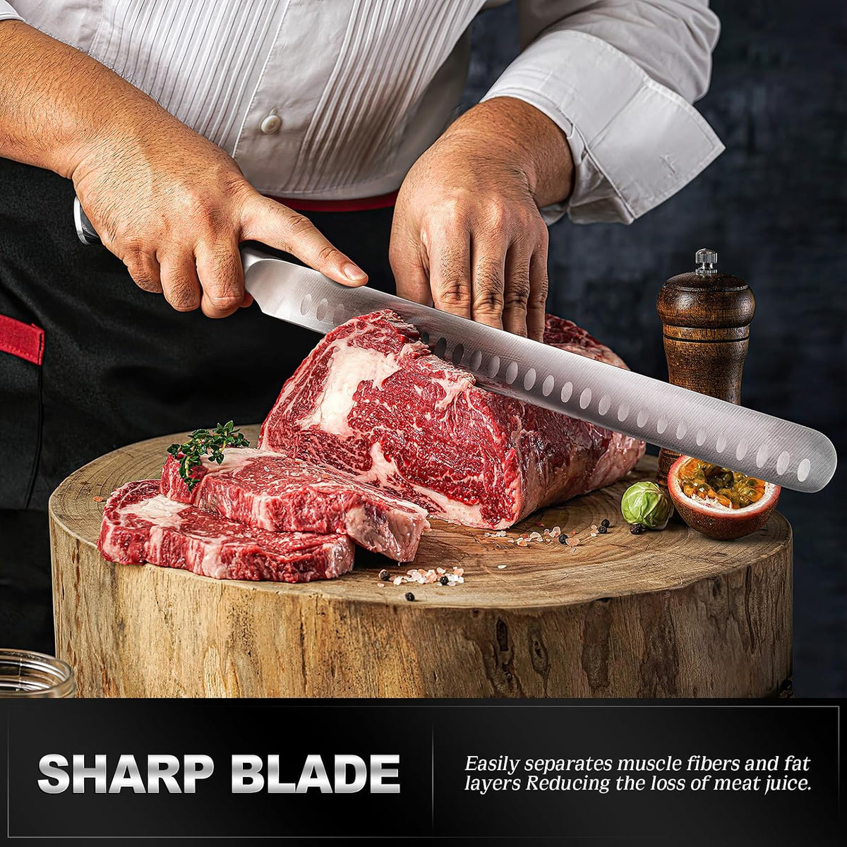 Brisket Knife, 12 inch Carving Knife for Meat