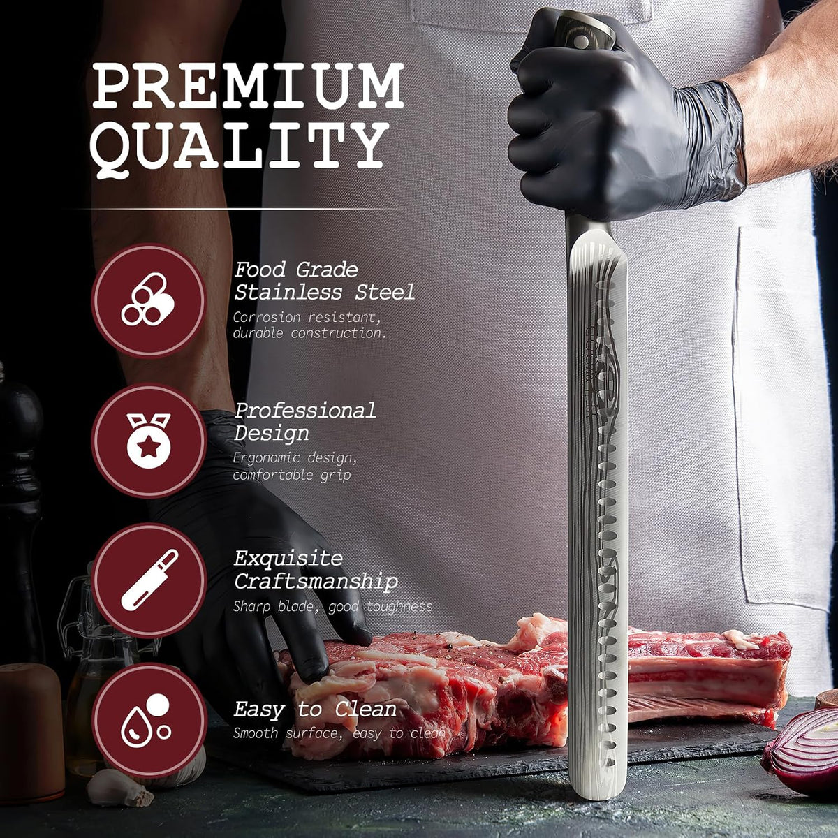 Brisket Knife, 12 inch Carving Knife for Meat