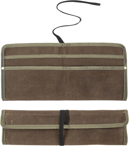 Chef Knife Sheath,Waxed Canvas Single Chef Knife Case Bag Roll for Traval,Sheaths for Chef's Kitchen knives,Tool Organizer Pouch Culinary Accessories Cooking Tools Roll,Gifts for Men