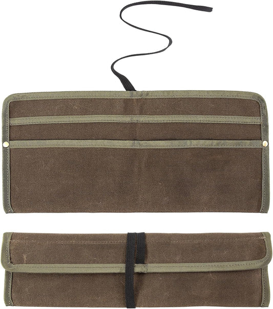 Chef Knife Sheath,Waxed Canvas Single Chef Knife Case Bag Roll for Traval,Sheaths for Chef's Kitchen knives,Tool Organizer Pouch Culinary Accessories Cooking Tools Roll,Gifts for Men