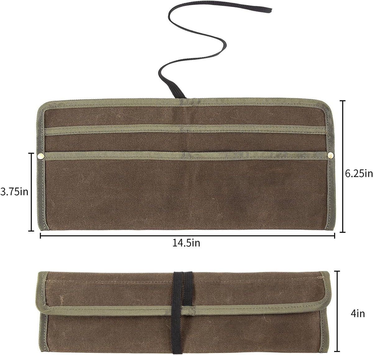 Chef Knife Sheath,Waxed Canvas Single Chef Knife Case Bag Roll for Traval,Sheaths for Chef's Kitchen knives,Tool Organizer Pouch Culinary Accessories Cooking Tools Roll,Gifts for Men