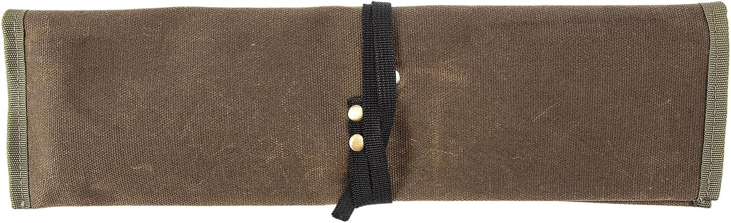 Chef Knife Sheath,Waxed Canvas Single Chef Knife Case Bag Roll for Traval,Sheaths for Chef's Kitchen knives,Tool Organizer Pouch Culinary Accessories Cooking Tools Roll,Gifts for Men