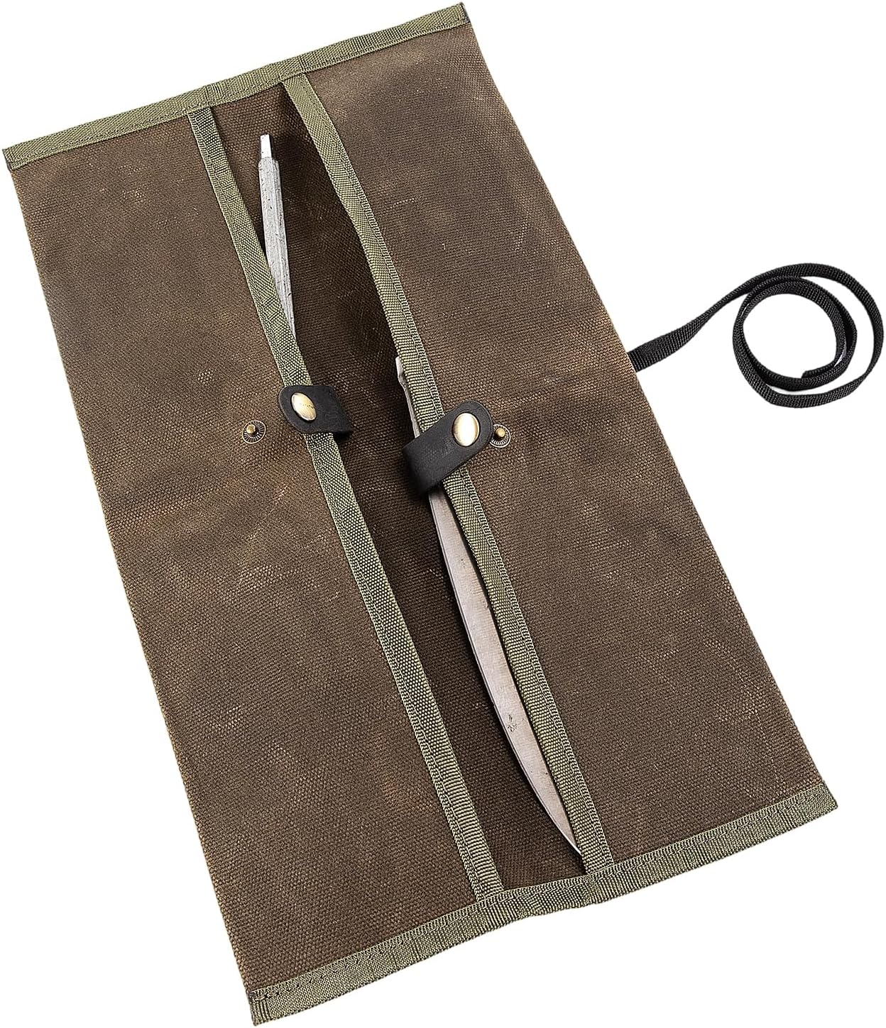Chef Knife Sheath,Waxed Canvas Single Chef Knife Case Bag Roll for Traval,Sheaths for Chef's Kitchen knives,Tool Organizer Pouch Culinary Accessories Cooking Tools Roll,Gifts for Men