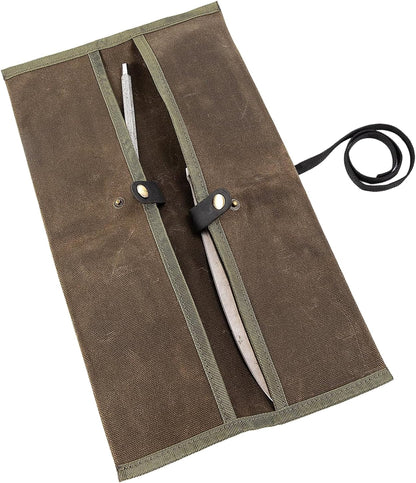 Chef Knife Sheath,Waxed Canvas Single Chef Knife Case Bag Roll for Traval,Sheaths for Chef's Kitchen knives,Tool Organizer Pouch Culinary Accessories Cooking Tools Roll,Gifts for Men