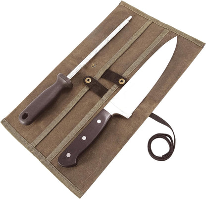Chef Knife Sheath,Waxed Canvas Single Chef Knife Case Bag Roll for Traval,Sheaths for Chef's Kitchen knives,Tool Organizer Pouch Culinary Accessories Cooking Tools Roll,Gifts for Men