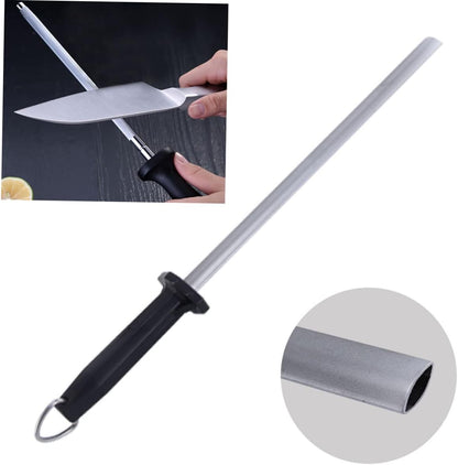 Carbon Steel Sharpener Rod Polishing Area Gourmet Stick for Kitchen and Chef Use