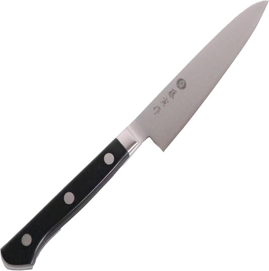 FU-801 Petty Knife, 4.7 inches (120 mm), Made in Japan, Cobalt Alloy Steel, Double Edged, Perfect for Peeling and Cutting Fruits and Vegetables, All-Purpose Knife for Cooking Meats and Fish, Made by