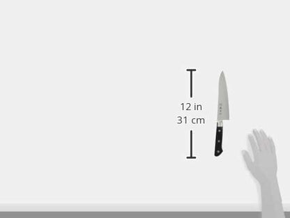 FU-801 Petty Knife, 4.7 inches (120 mm), Made in Japan, Cobalt Alloy Steel, Double Edged, Perfect for Peeling and Cutting Fruits and Vegetables, All-Purpose Knife for Cooking Meats and Fish, Made by