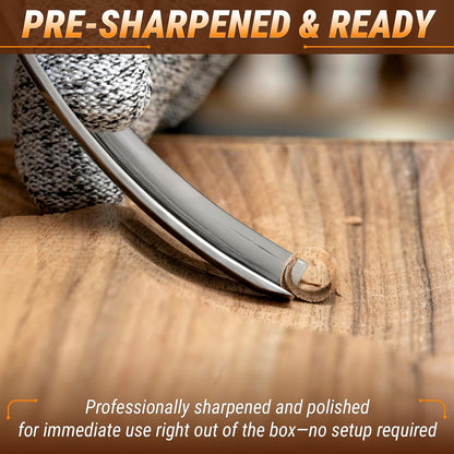 Wood Carving Gouge 7L/22 Spoon Carving Tools, Chisels - Bowl Gouge, Wood Curved Chisel - Whittling Spoon Knife