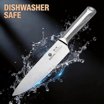 High-Carbon Stainless Steel Knife Set with Block