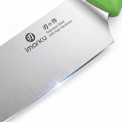 High-Carbon Stainless Steel Knife Set with Block