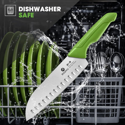 High-Carbon Stainless Steel Knife Set with Block