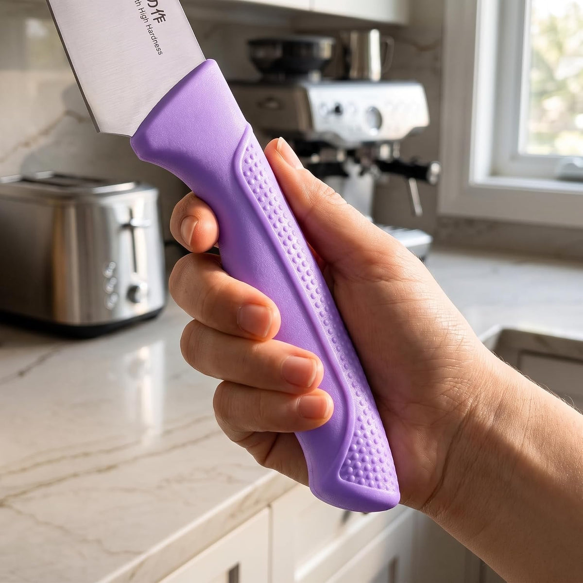 High-Carbon Stainless Steel Knife Set with Block