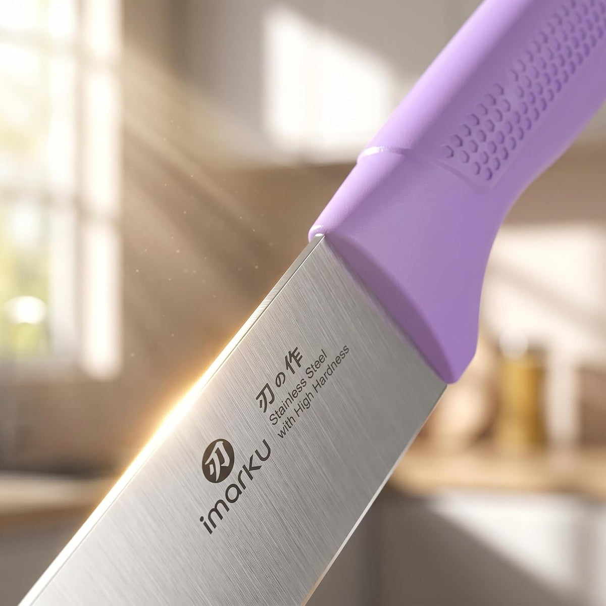 High-Carbon Stainless Steel Knife Set with Block