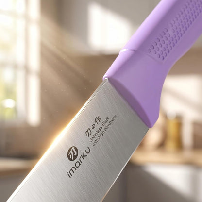High-Carbon Stainless Steel Knife Set with Block