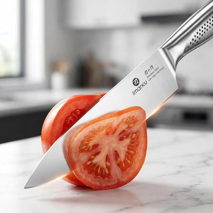 High-Carbon Stainless Steel Knife Set with Block