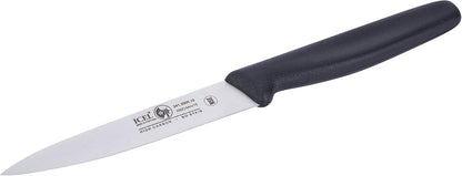 4 Inch Paring Knife - Straight Edge, High Carbon German Stainless Steel, Razor Sharp Blade, Rust-Proof, Perfect for Paring, Slicing, Dicing, Cutting and Chopping, Gray Polypropylene Handle