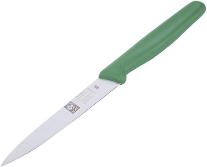 4 Inch Paring Knife - Straight Edge, High Carbon German Stainless Steel, Razor Sharp Blade, Rust-Proof, Perfect for Paring, Slicing, Dicing, Cutting and Chopping, Gray Polypropylene Handle