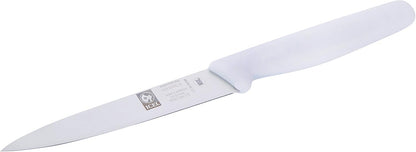 4 Inch Paring Knife - Straight Edge, High Carbon German Stainless Steel, Razor Sharp Blade, Rust-Proof, Perfect for Paring, Slicing, Dicing, Cutting and Chopping, Gray Polypropylene Handle