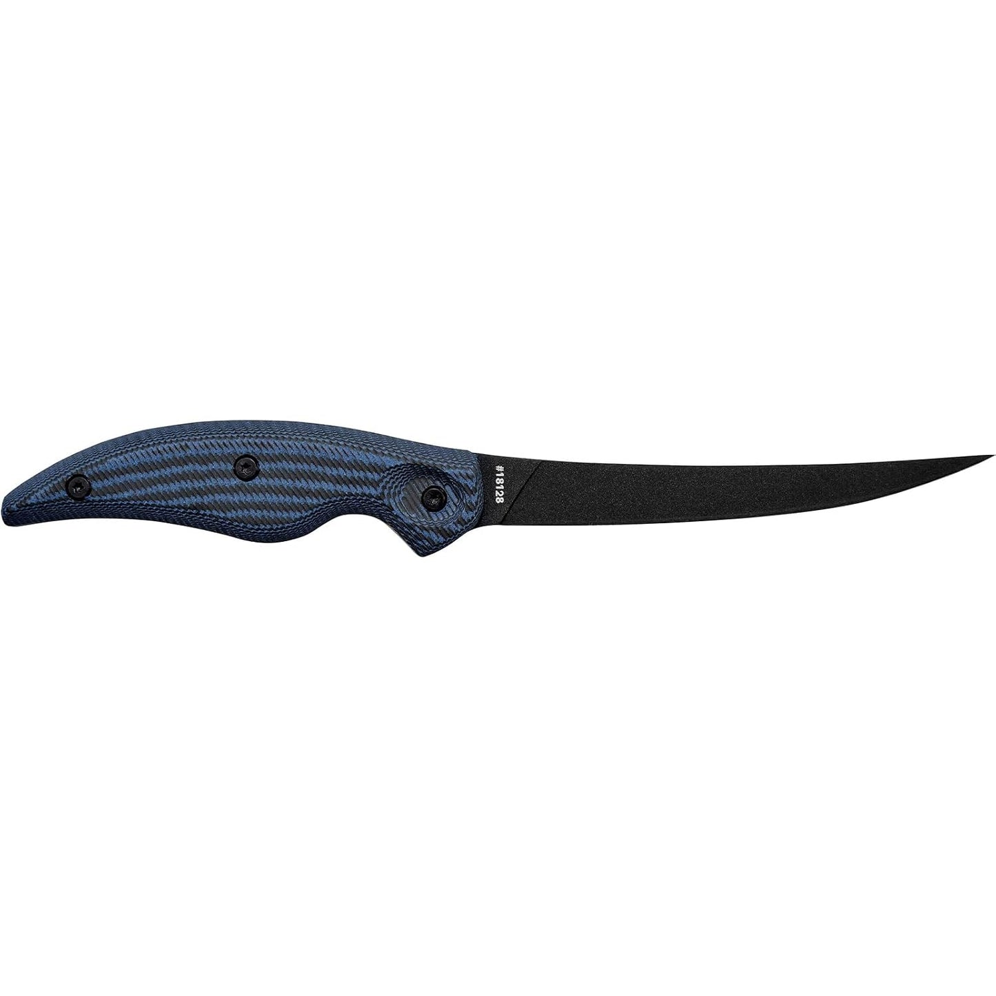 6" Curved Boning Professional Saltwater & Freshwater Corrosion Resistant Stainless Carpenter Steel Fish Filleting Knife with Hard Molded Sheath Included