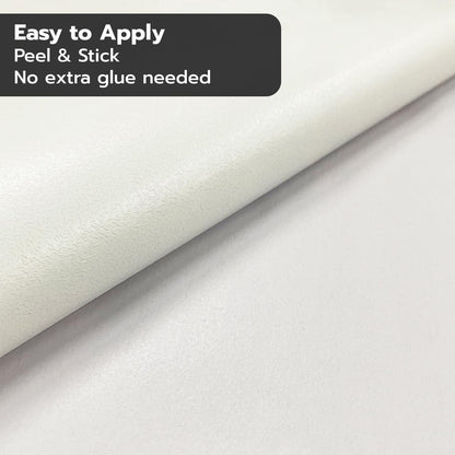 7PC Self-Adhesive Vinyl Stair Riser Stickers w/Squeegee and Utility Knife, Peel and Stick Staircase Decal Contact Paper for Home Decor, 47.24"x7.09" Scandinavian White Herringbone