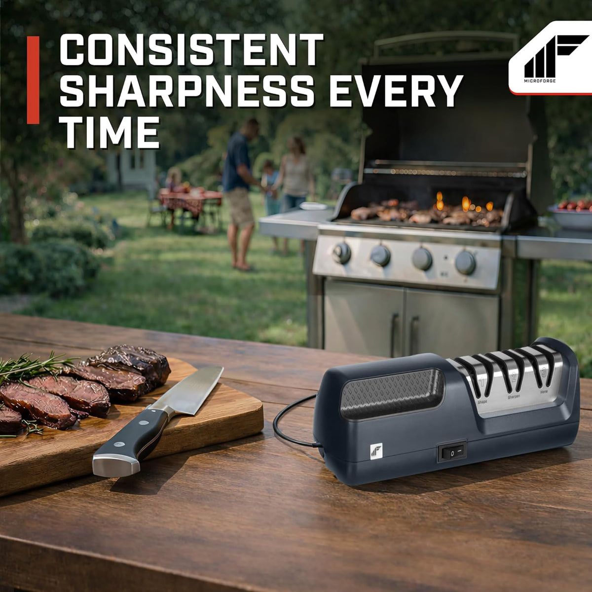 MF-855 Electric Knife Sharpener for Home Kitchens