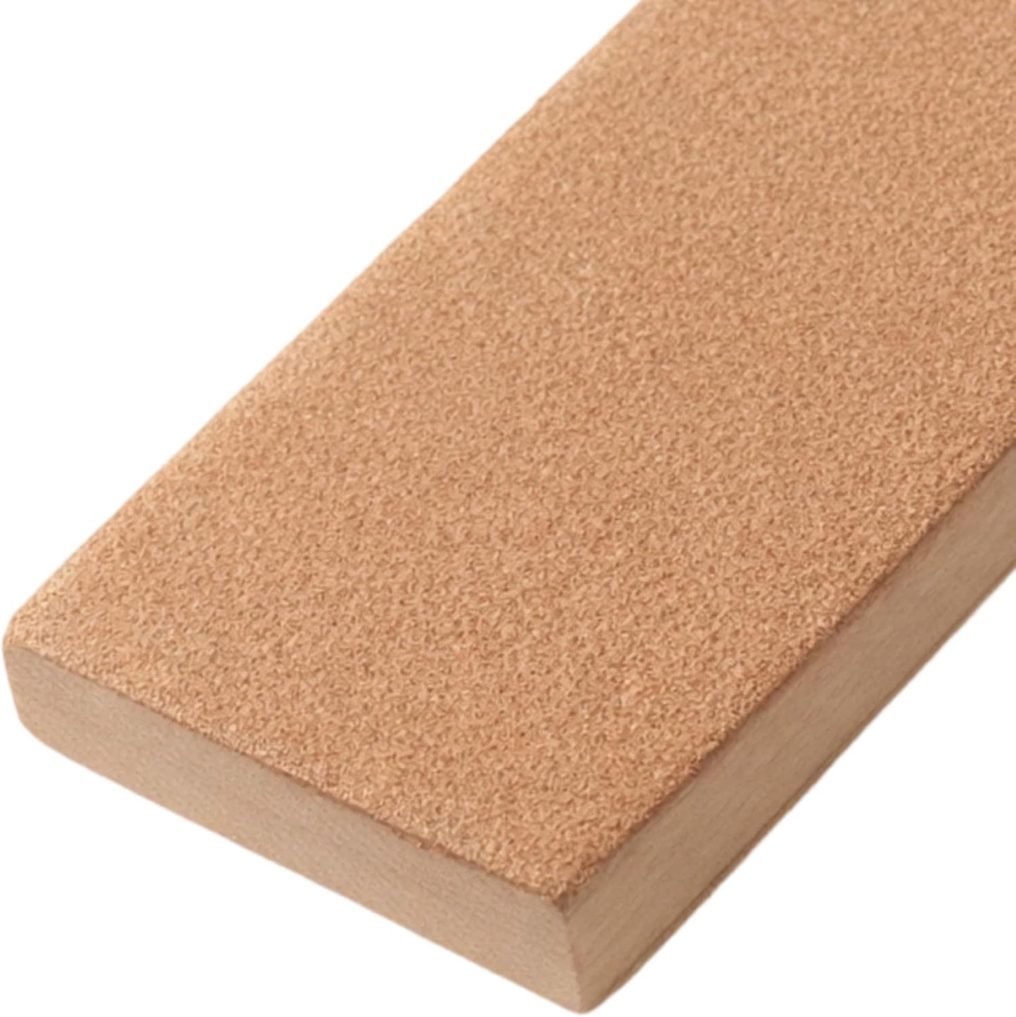 Leather Strop for Knife Sharpening, Double-Sided Paddle Strop with Green Polishing Compound, Wood Handle Stropping Block for Honing Knives, Chisels & Woodcarving Tools, for Diamond Pastes