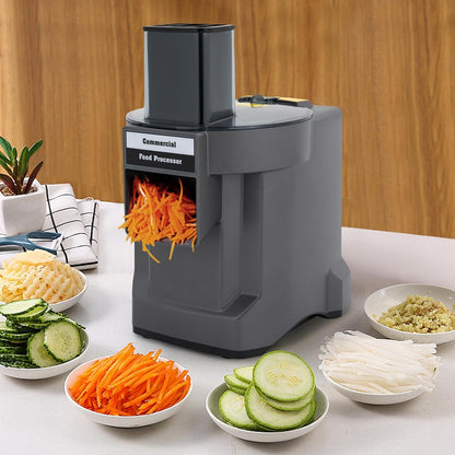 3 in 1 Electric Vegetable Chopper Slicer, Commercial Vegetable Dicer Food Processor Stainless Steel Veggie Food Cutter Multifunctional Automatic Shredder Processor for Onion Potato Cabbage Ham Fruit