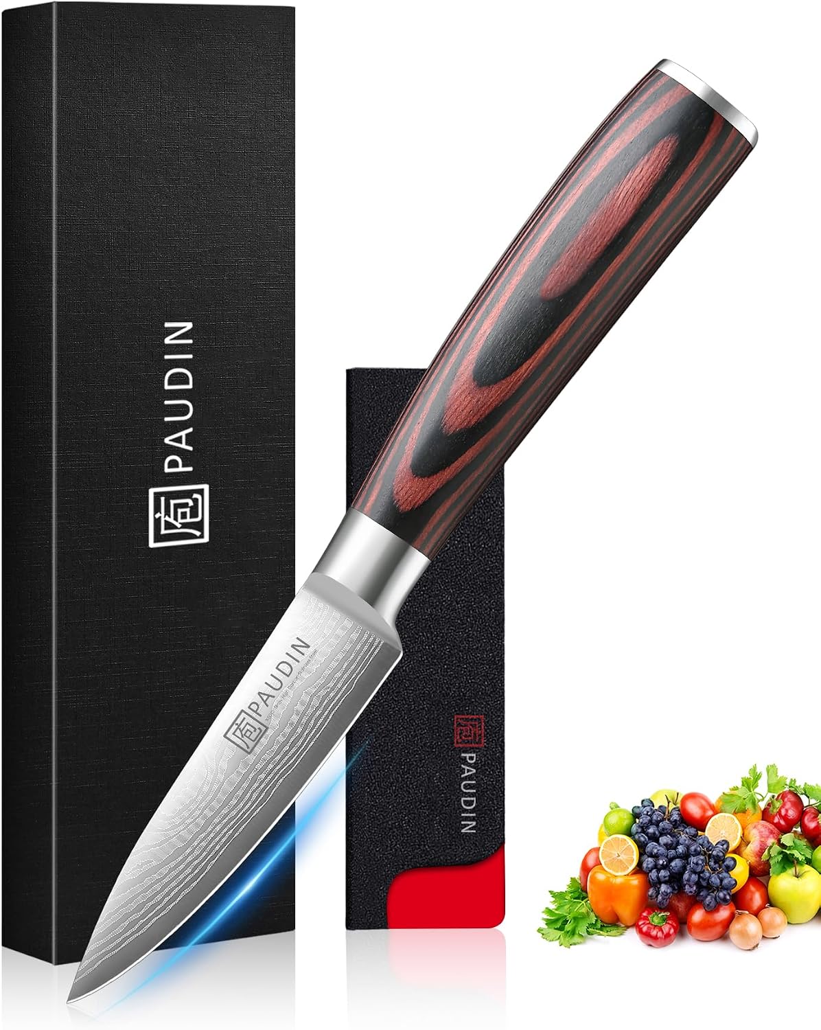 Boning Knife 6 Inch, Super Sharp Fillet Knife, German High Carbon Stainless Steel Deboning Knives, Professional Boning Knives for Meat Poultry Chicken, Pakkawood Handle with Gift Box