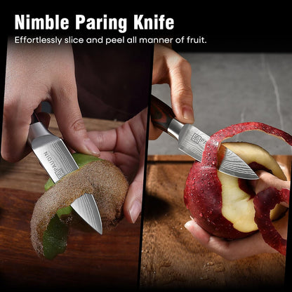 Boning Knife 6 Inch, Super Sharp Fillet Knife, German High Carbon Stainless Steel Deboning Knives, Professional Boning Knives for Meat Poultry Chicken, Pakkawood Handle with Gift Box