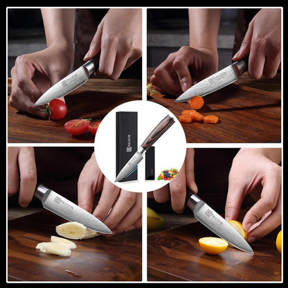 Boning Knife 6 Inch, Super Sharp Fillet Knife, German High Carbon Stainless Steel Deboning Knives, Professional Boning Knives for Meat Poultry Chicken, Pakkawood Handle with Gift Box