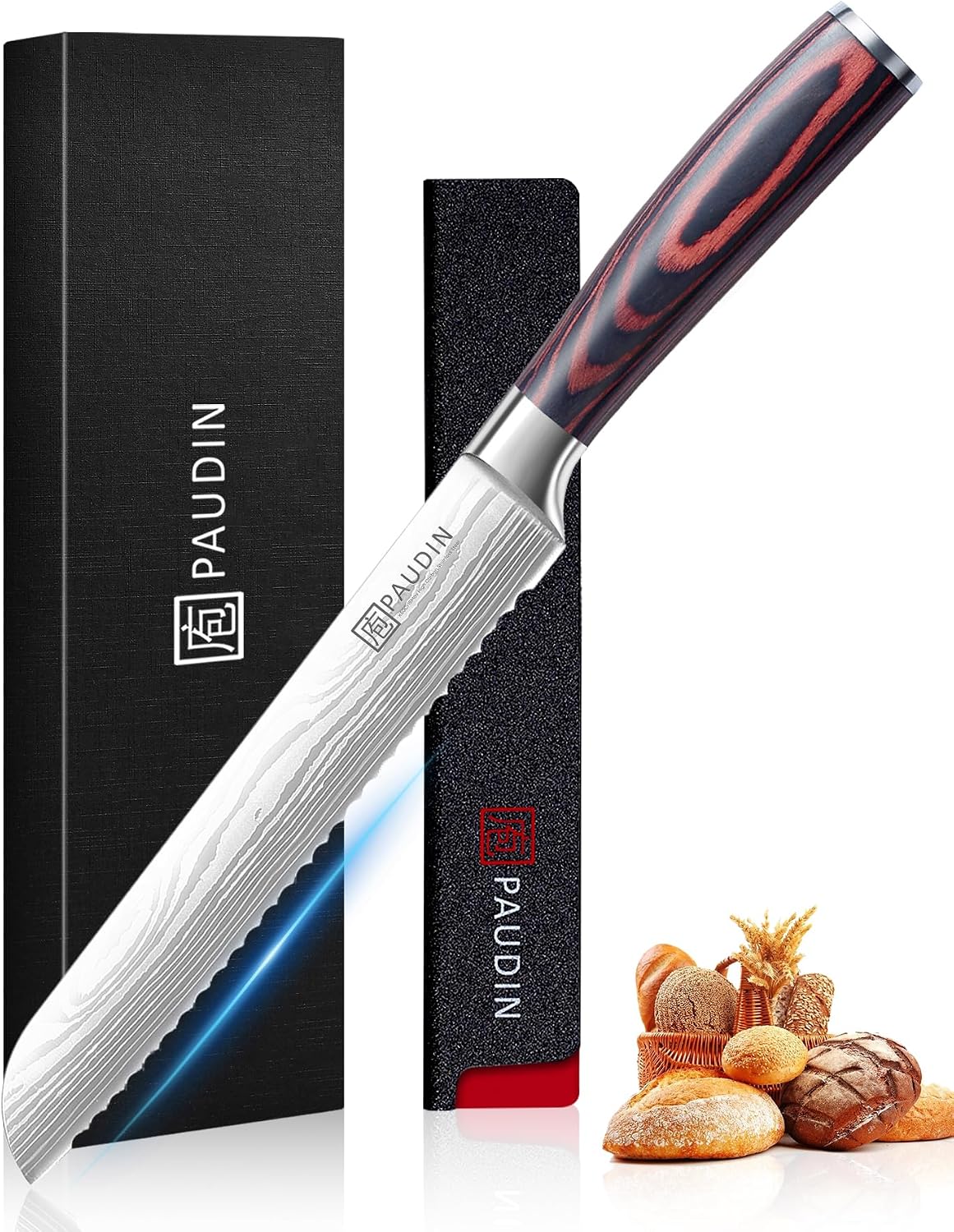 Boning Knife 6 Inch, Super Sharp Fillet Knife, German High Carbon Stainless Steel Deboning Knives, Professional Boning Knives for Meat Poultry Chicken, Pakkawood Handle with Gift Box