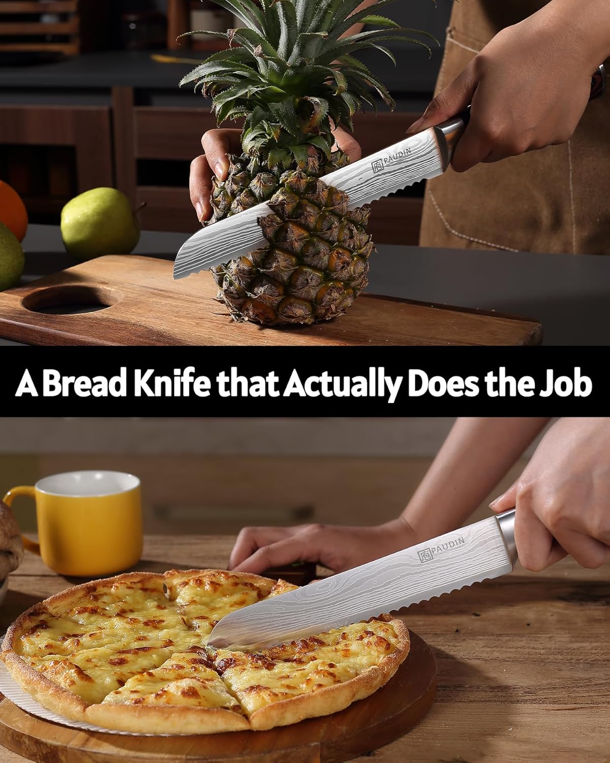 Boning Knife 6 Inch, Super Sharp Fillet Knife, German High Carbon Stainless Steel Deboning Knives, Professional Boning Knives for Meat Poultry Chicken, Pakkawood Handle with Gift Box