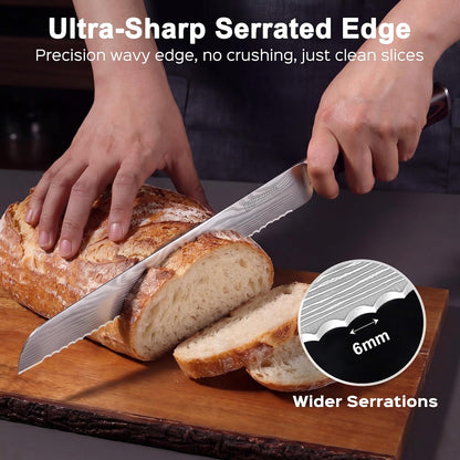 Boning Knife 6 Inch, Super Sharp Fillet Knife, German High Carbon Stainless Steel Deboning Knives, Professional Boning Knives for Meat Poultry Chicken, Pakkawood Handle with Gift Box