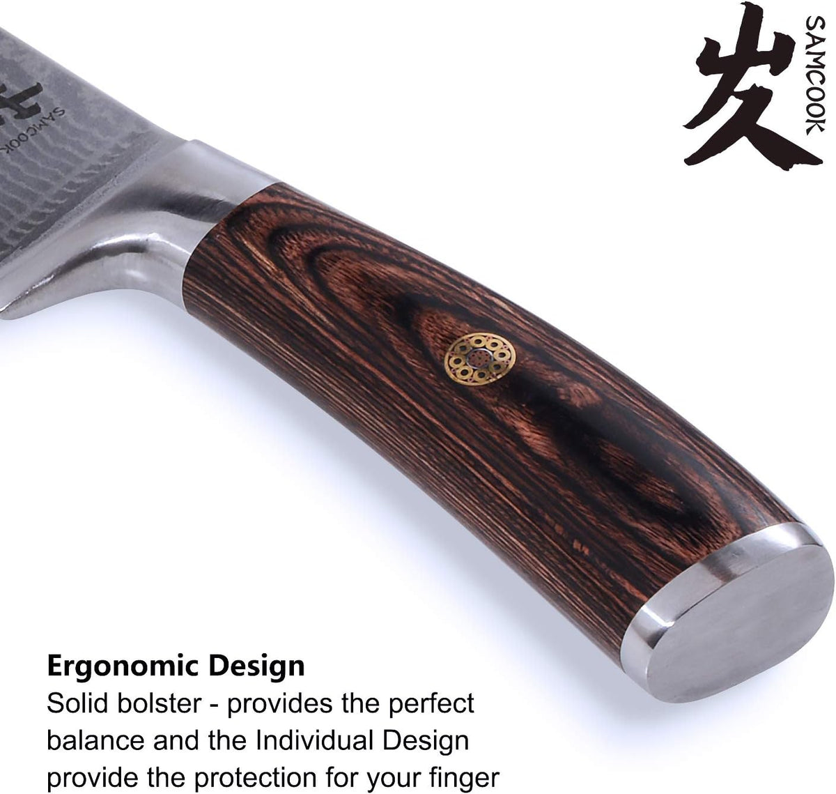 Kiritsuke Chef Knife - 8 Inch Professional Sharp Damascus Knife,High Carbon Stainless Steel Kitchen Gyuto knife - Ergonomic Octagonal Ebony Handle with Gift Box