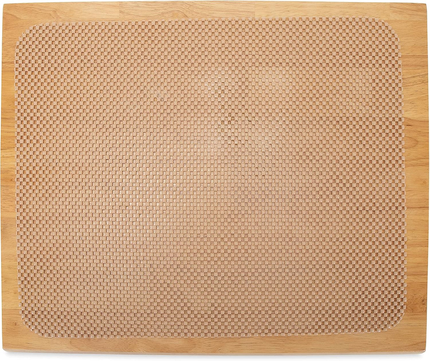 Oak Accents Camper/RV Silent Top Stovetop Cover | Features Solid Oak-Finish Hardwood w/Non-Toxic Finish & 4 Non-Slip Rubber Feet | Includes Flexible Cutting Mat | 19.5” x 17” x .75” (43521)